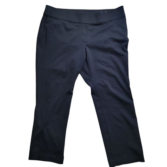 Lane Bryant Nwot Black Ponte Pull-On Straight Leg Pant Pants Size 24 - Picture 3 of 6